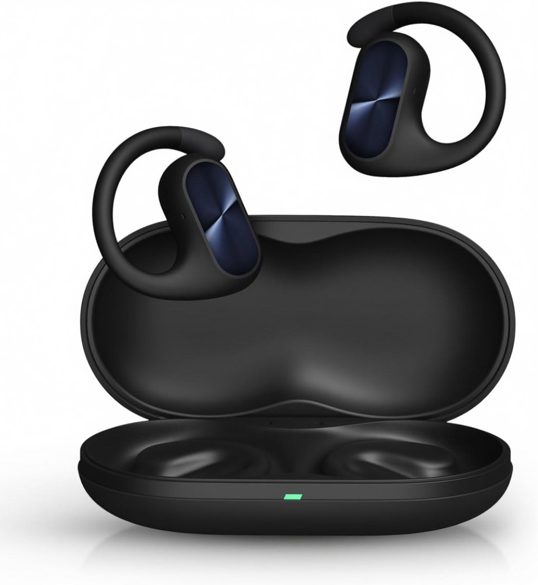 SNJY® Bone Conduction Headphone - Sporthoofdtelefoon Draadloos - Sport Oordopjes - Hardloop Oortjes - Zwart