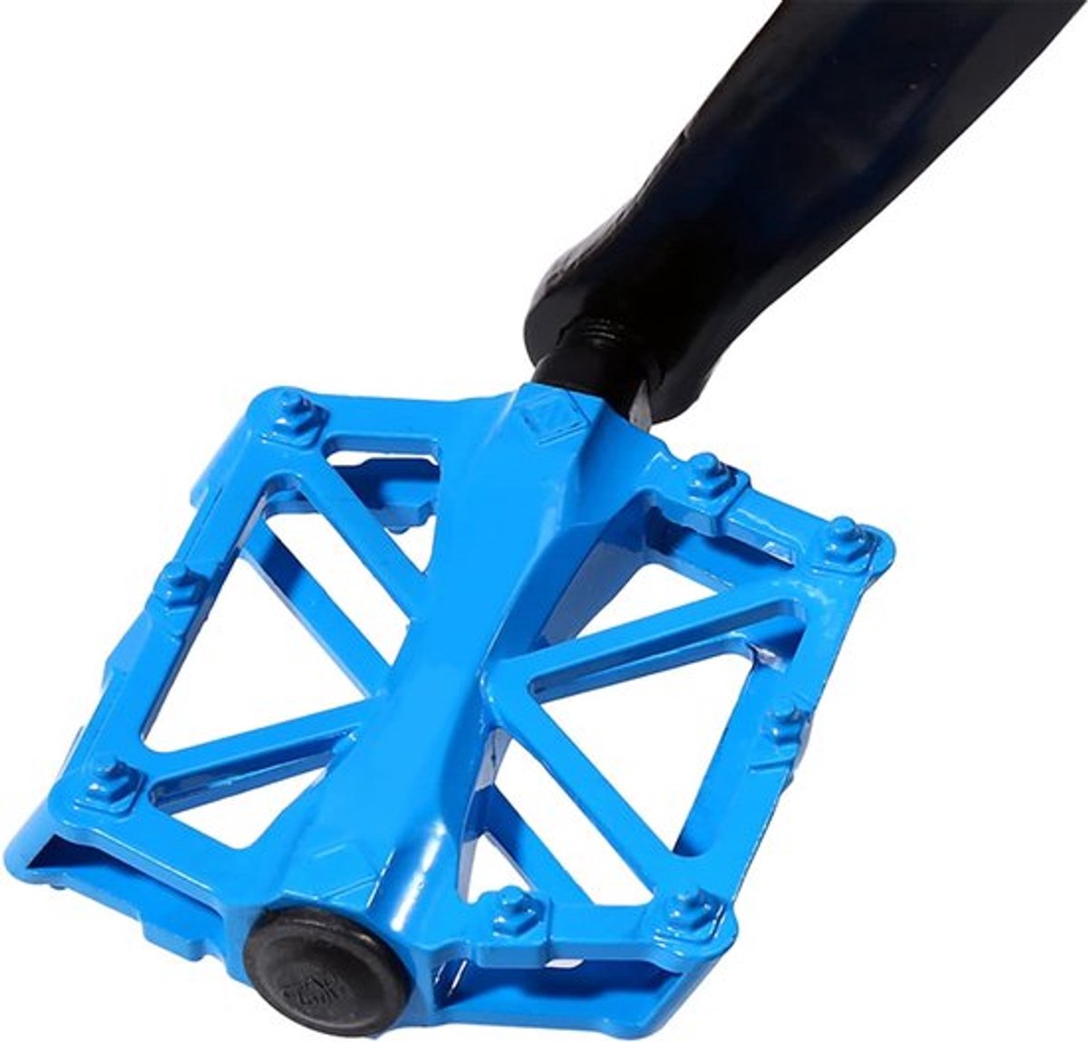 Aluminium pedalen, 1 paar lagerpedalen, anti-slip flat platform fietspedalen, Geschikt voor mountainbike racefiets blauw