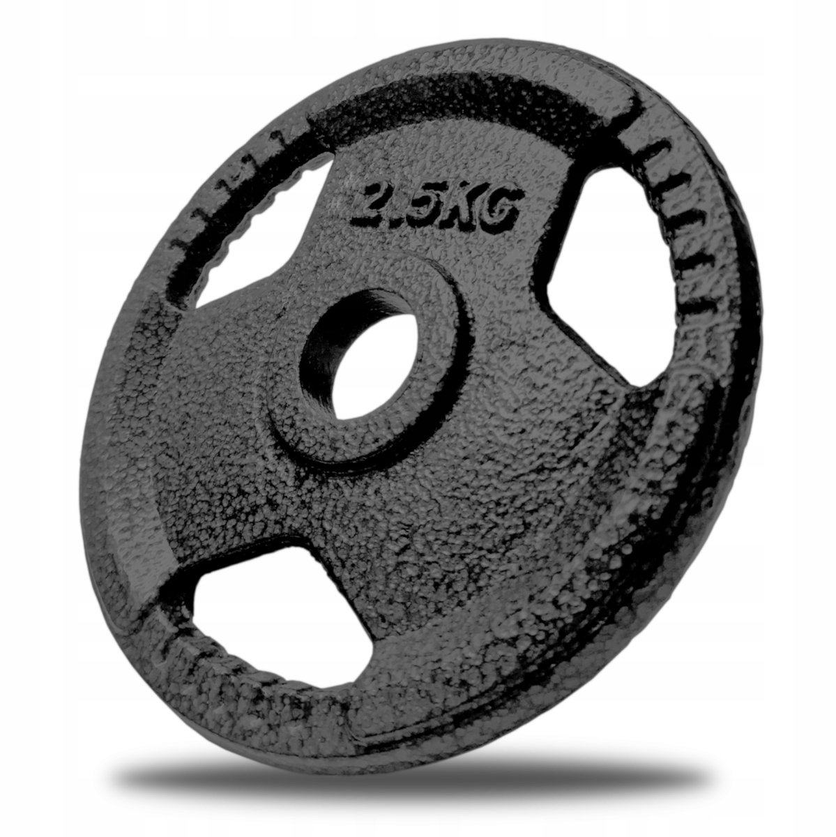 Merkloos gietijzeren gewicht 2,5 kg voor halterstang (28/29 mm)