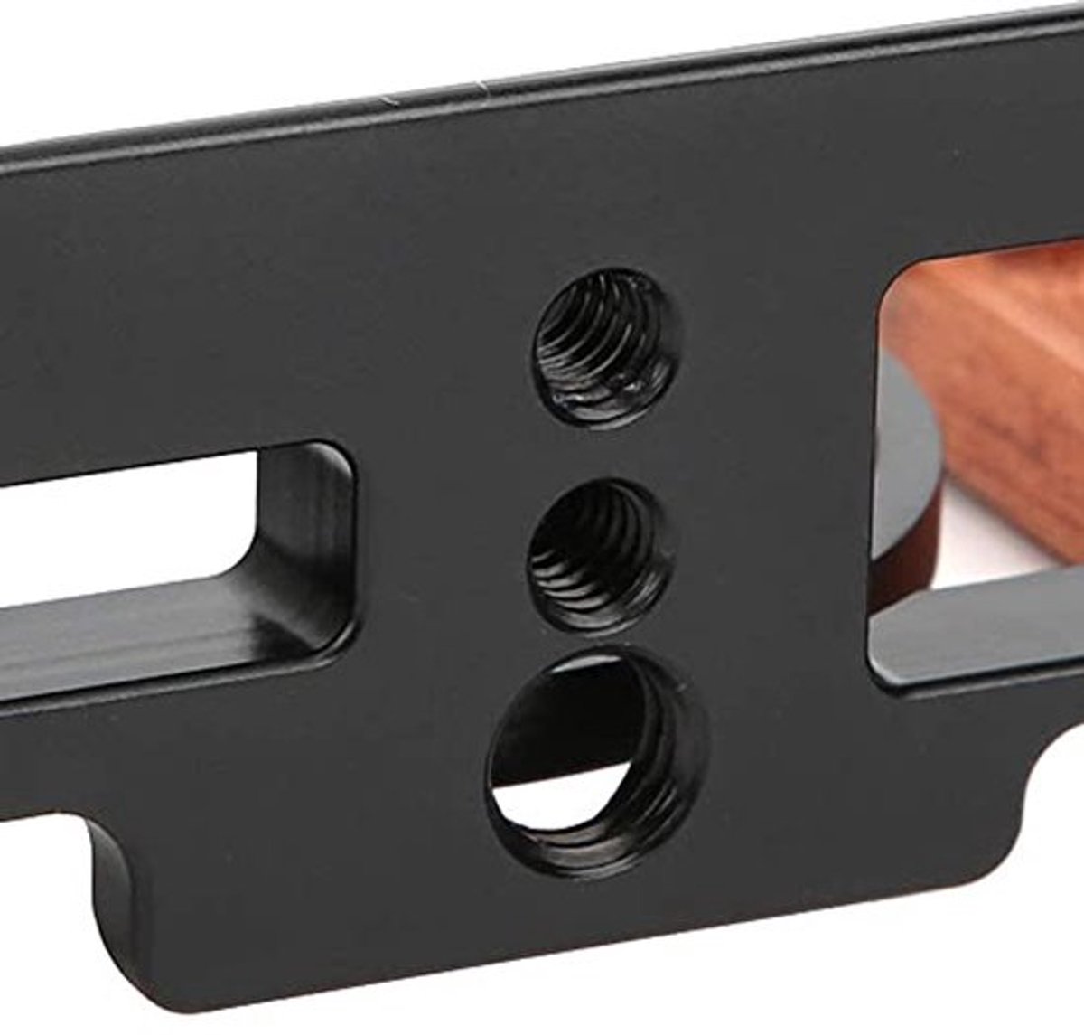 Camera Rabbit Cage Mirrorless Camera Cage Aluminium Camera Cage Beschermende Behuizing Houten Handgreep voor ZV1 Camera