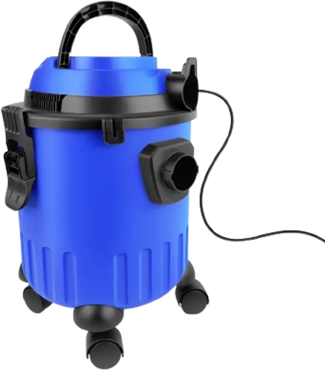 Velori Industriële Nat- en Droogstofzuiger 15L - Werkplaatsstofzuiger - Bouwstofzuiger - Zakloze Stofzuiger - 3-in-1 Blaasfunctie - 1200W - 19 kPa Zuigkracht - HEPA Filter