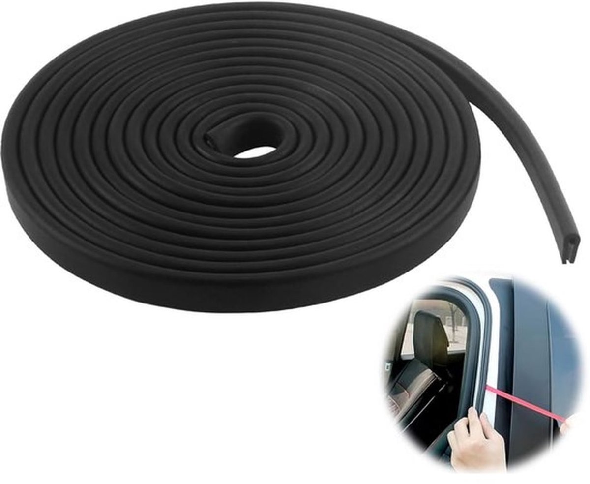 EPDM randbeschermingsprofiel, rubberen afdichting voor platen, autodeuren, luiken, tafelhoeken, effectieve en duurzame bescherming (2mm x 3m) (zwart)
