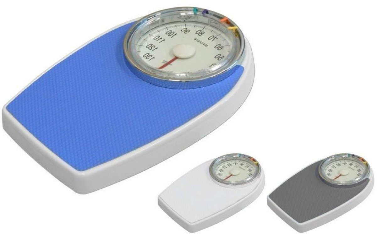Persoonlijke Weegschaal - Lichaamsschaal Meetapparaat - Gezondheid Monitoren - Mechanisch en Betrouwbaar - 130 kg - Wit