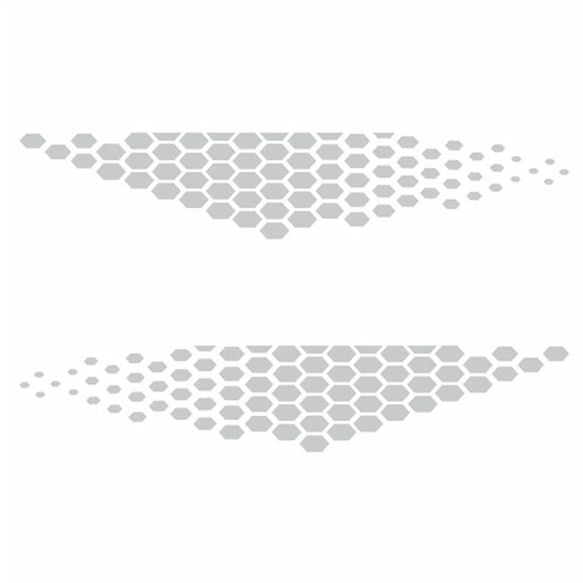 Autosticker voor de zijkant van de auto, grafische stickers, zeshoek, pixels, cyber, doe-het-zelf, autosticker, zelfklevende universele waterdichte vinyl PVC autosticker, gepersonaliseerde sticker
