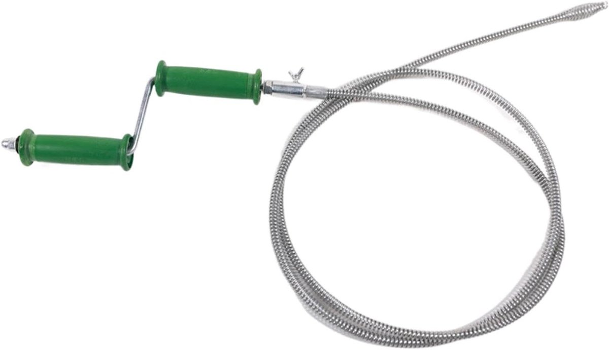 Afvoer Ontstopper - Pijp Reiniger Gootsteen Ontstopper - Verstopte Afvoeren Verhelpen - Flexibele Stalen Kabel - 400 cm - Zilverkleurig