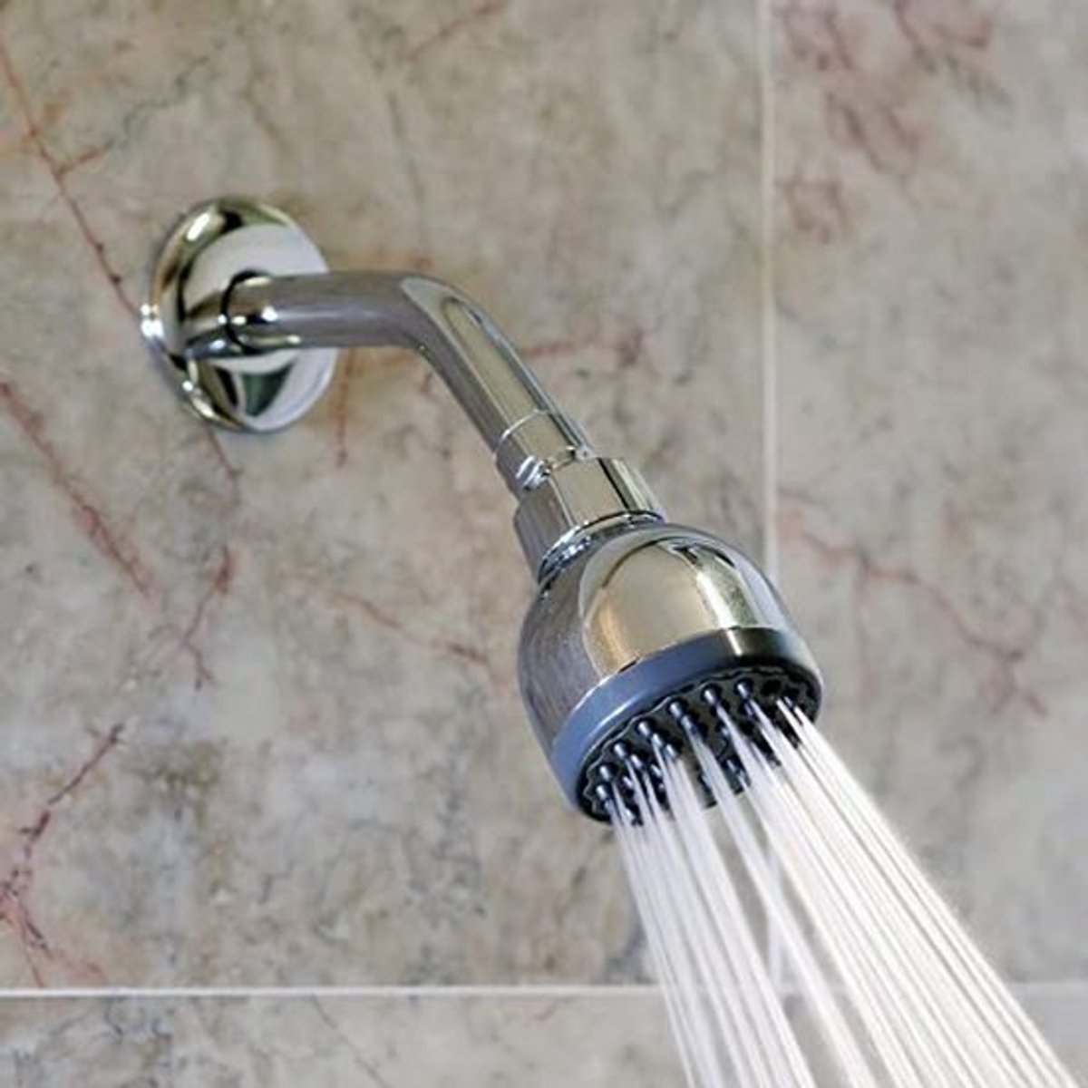 Ronde douchearm van roestvrij staal met G 1/2" aansluiting, geschikt voor wandmontage als verlengbuis voor douchekop in badkamer en plafondaccessoires