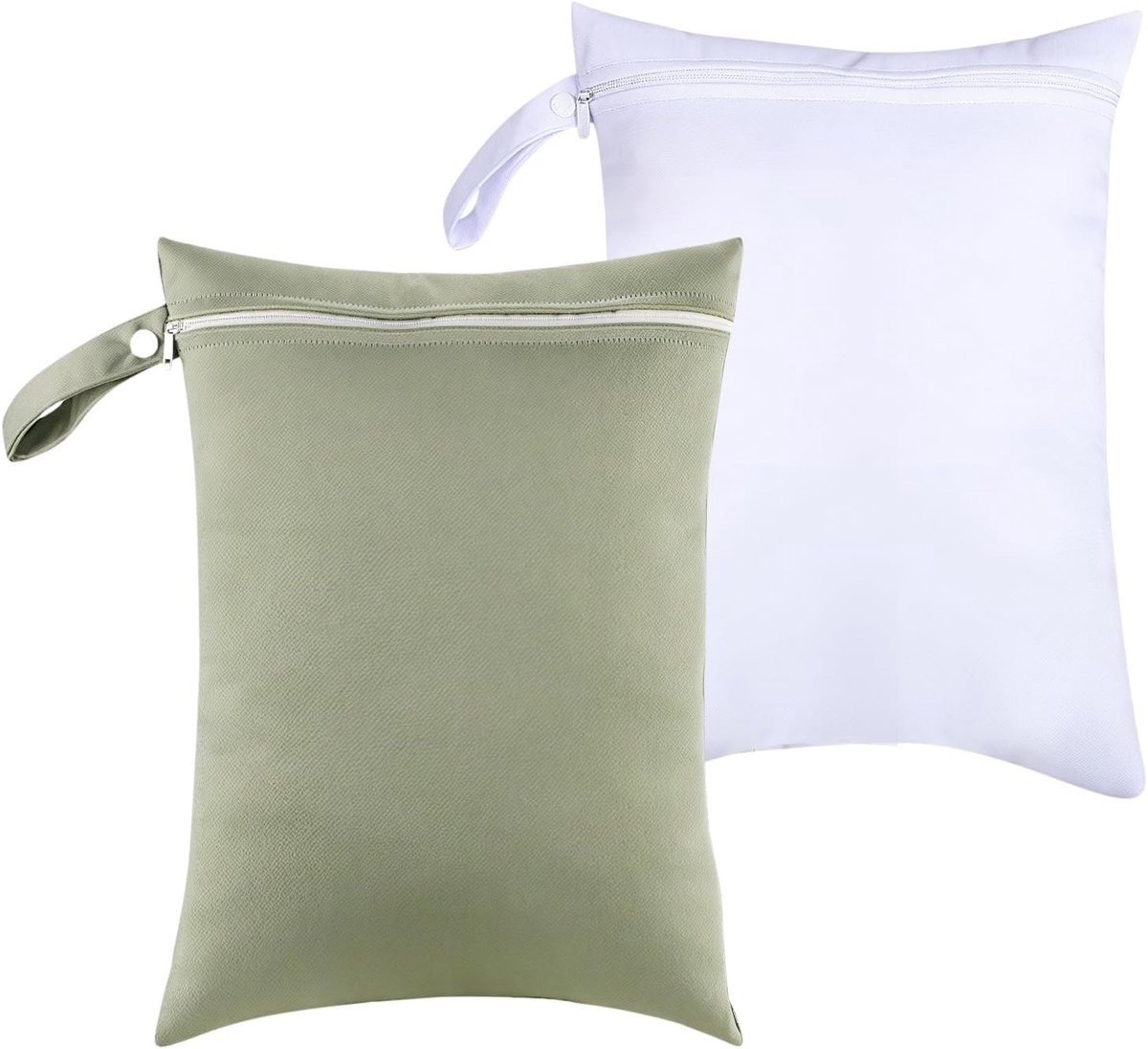 SnelShoppen - 2 Stuks Waterproof Wet Bags 40x30cm met Rits, Herbruikbare Zwemtas, Waterdichte Tas voor Vochtige Kleding, Strandhanddoeken, Gym, Kinder