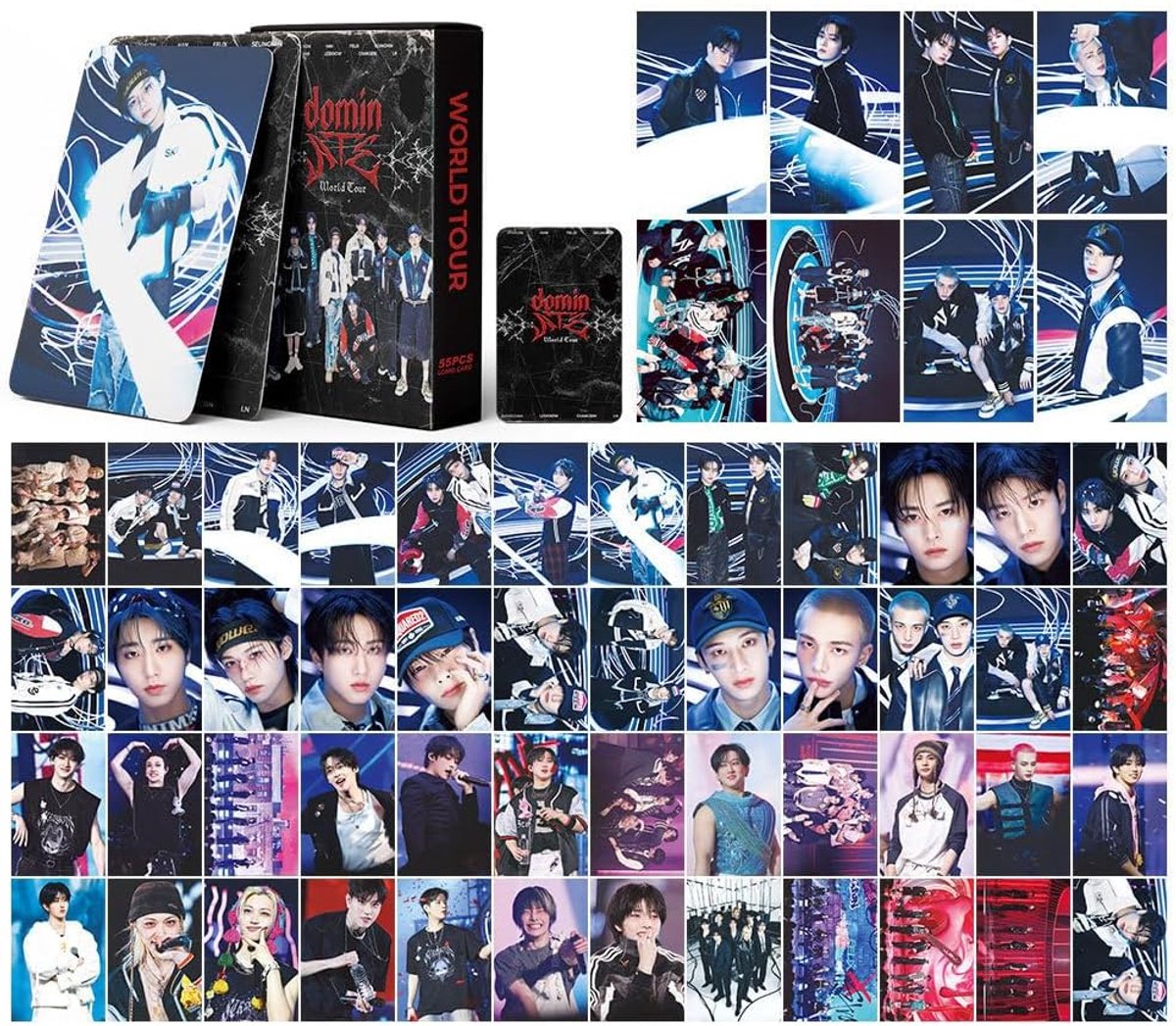 SnelShoppen - Stray Kids Lomo Cards Set van 55 Stuks - Kpop Foto Kaarten voor Fans - Hoge Kwaliteit - Perfect voor Verzamelingen en Cadeaus