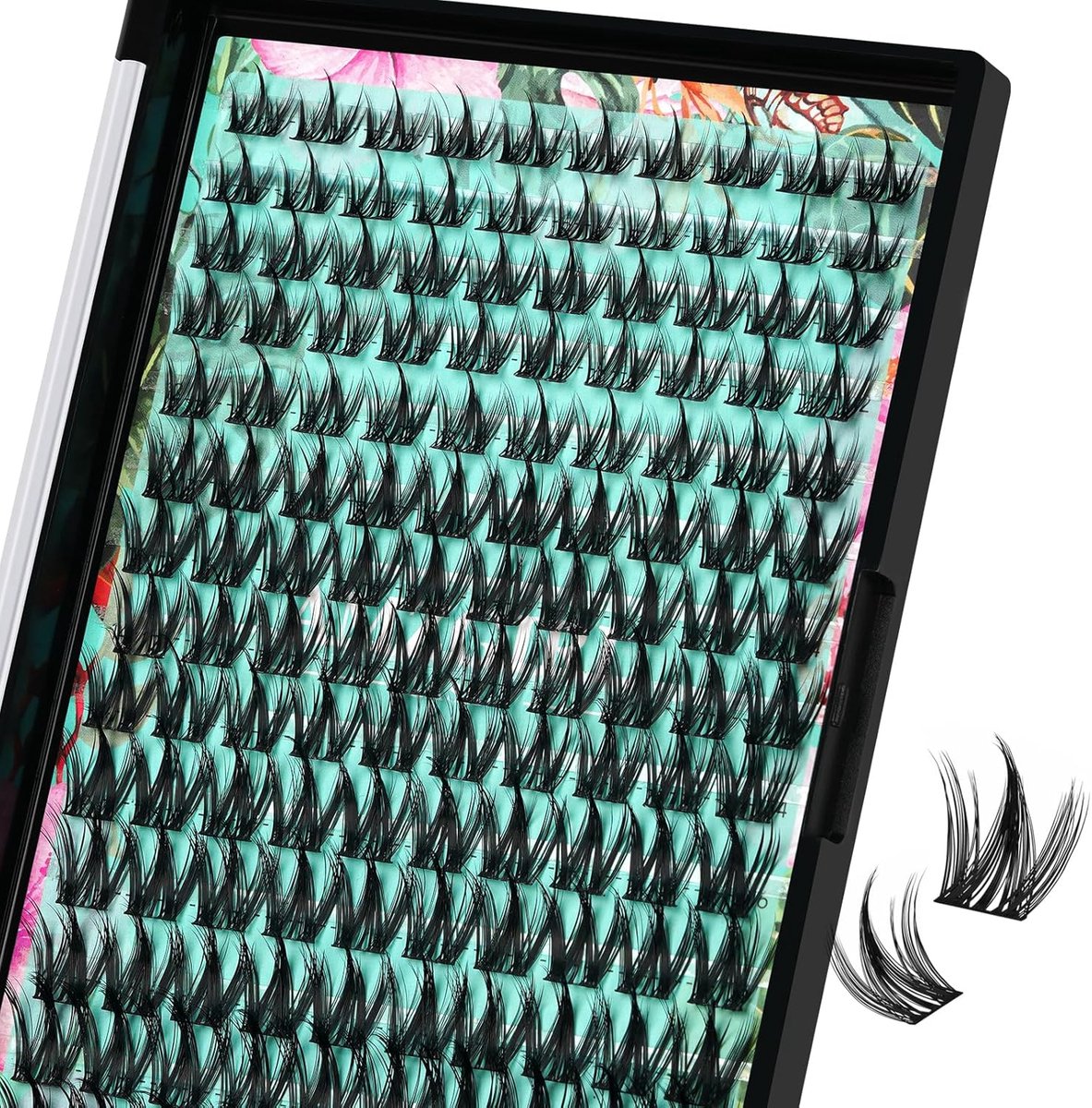 SnelShoppen - Eyelash Extensions 140Pcs Cluster Lashes DIY C Curl Manga Lash Extension Individuele Wimpers Volume Look Super Dunne Band voor Zacht Geb