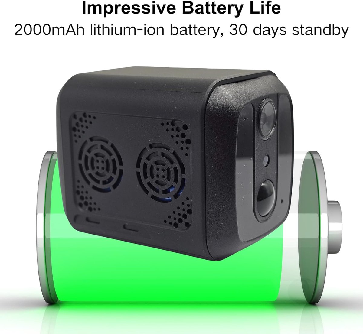 SnelShoppen - WiFi Indoor Camera HD, Mini Beveiligingscamera met Nachtzicht, 30 Dagen Standby, Draadloze Bewakingscamera voor Thuis, Beweging Geactive
