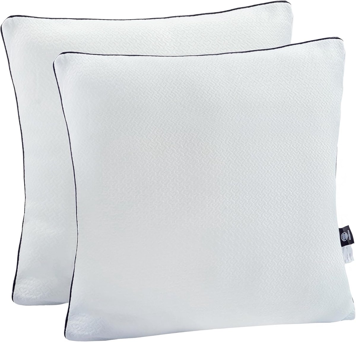 SnelShoppen - Set van 2 Decoratieve Kussens 60 x 60 cm - Super Zacht Polyester Microvezel Bed- en Sofa Kussen - Ideaal voor Woonkamer, Slaapkamer en T
