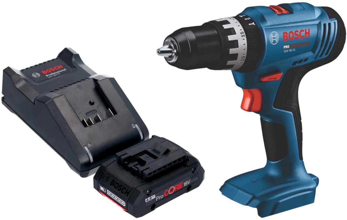 Bosch GSB 18V-25 Professional accu-slagboormachine 18 V 56 Nm ( 06019K9300 ) Solo - zonder accu, zonder lader