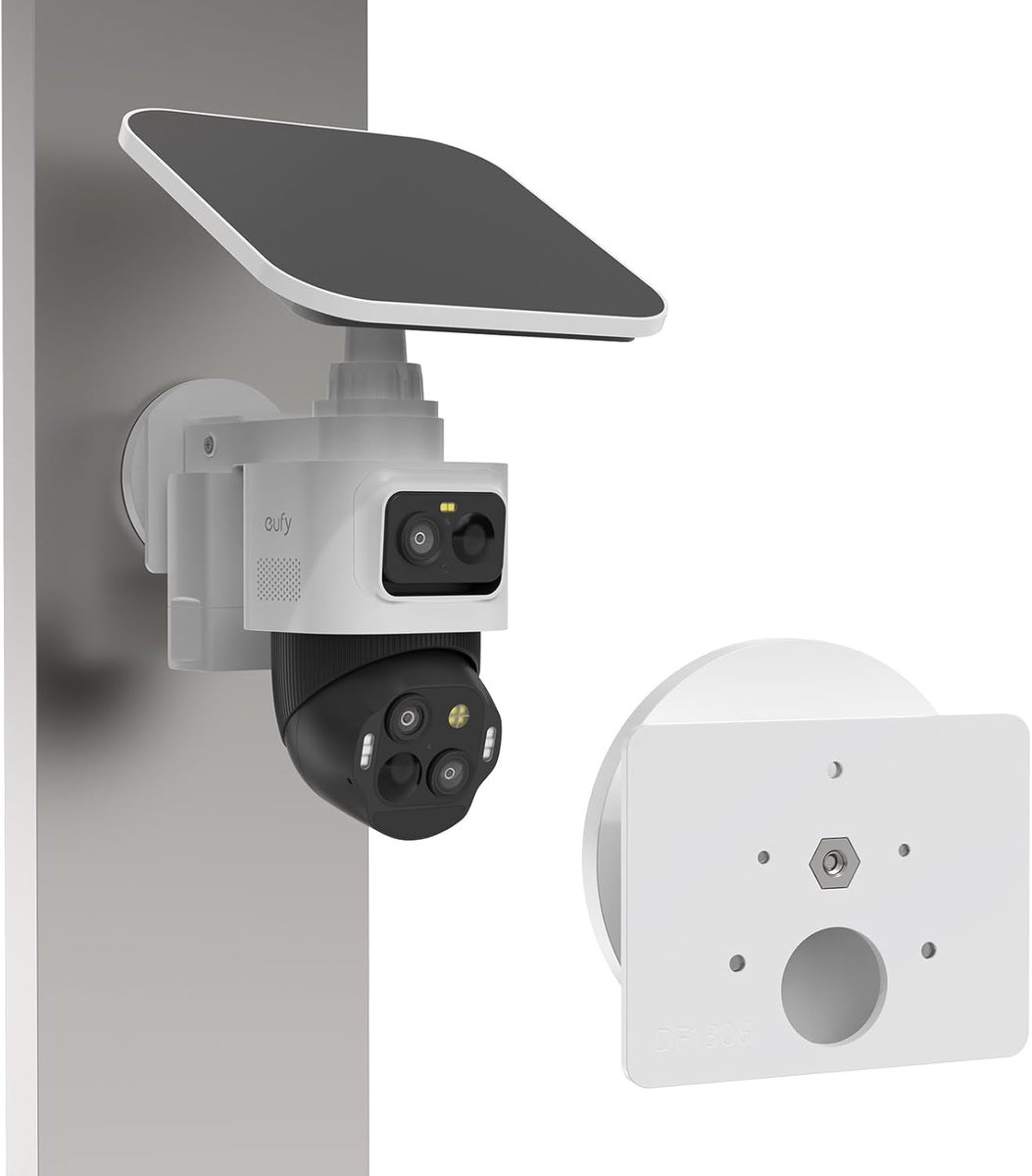 SnelShoppen - Magnetische Wandhouder voor PTZ-Camera, IP-Camera's, Sterke Aluminium Houder, Wit, Geschikt voor Binnen en Buiten, Voor EufyCam S4 en NV