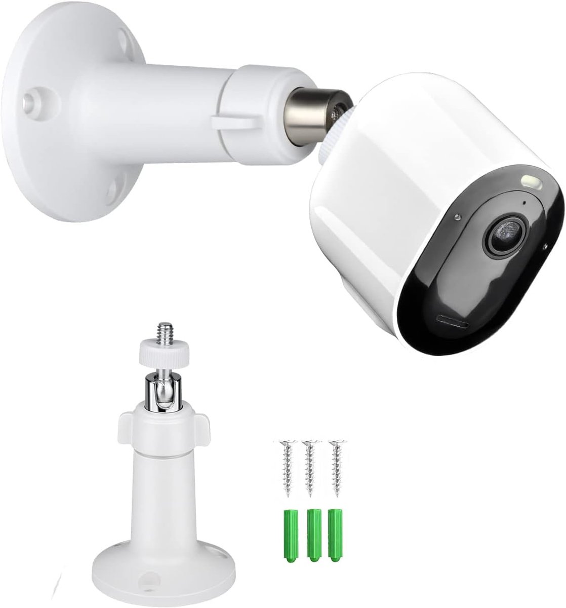 SnelShoppen - Verstelbare Muurbeugel voor Bewakingscamera's - Compatibel met Arlo Pro, Ring Stick Up, EufyCam - Duurzaam en Flexibel - Ideaal voor Bin