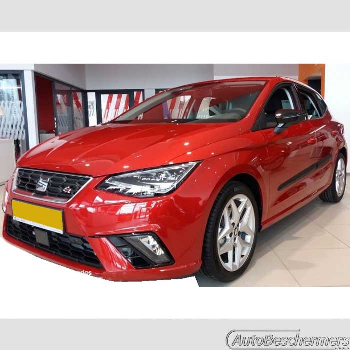 Stootlijsten set zwart voor Seat Ibiza 5-deurs 06.2017-. De stootstrips zijn zelfklevend. Set a 4 stuks (#0022)