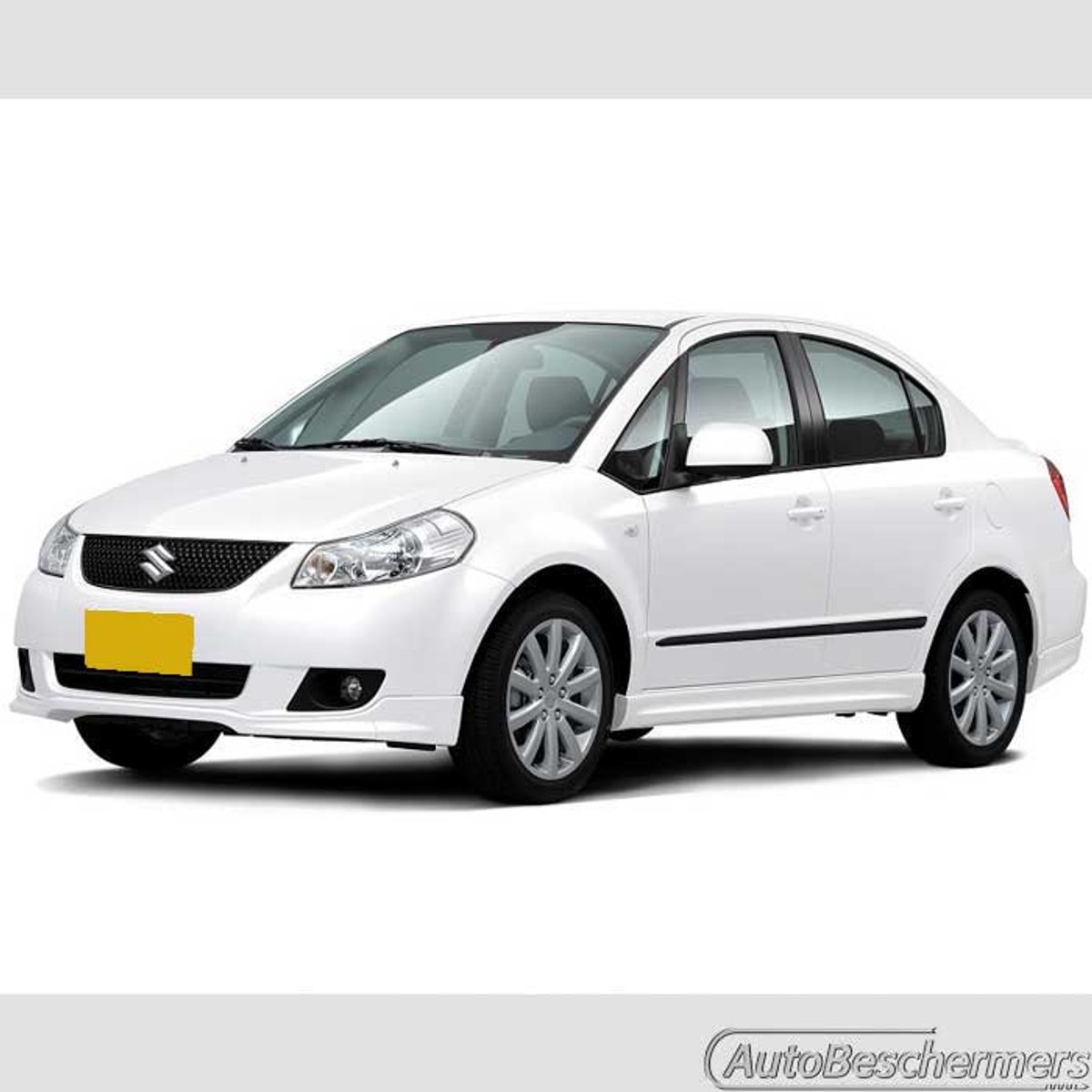 Stootlijsten set zwart voor Suzuki SX4 Sedan 2008-2013. De stootstrips zijn zelfklevend. Set a 4 stuks (#0021)