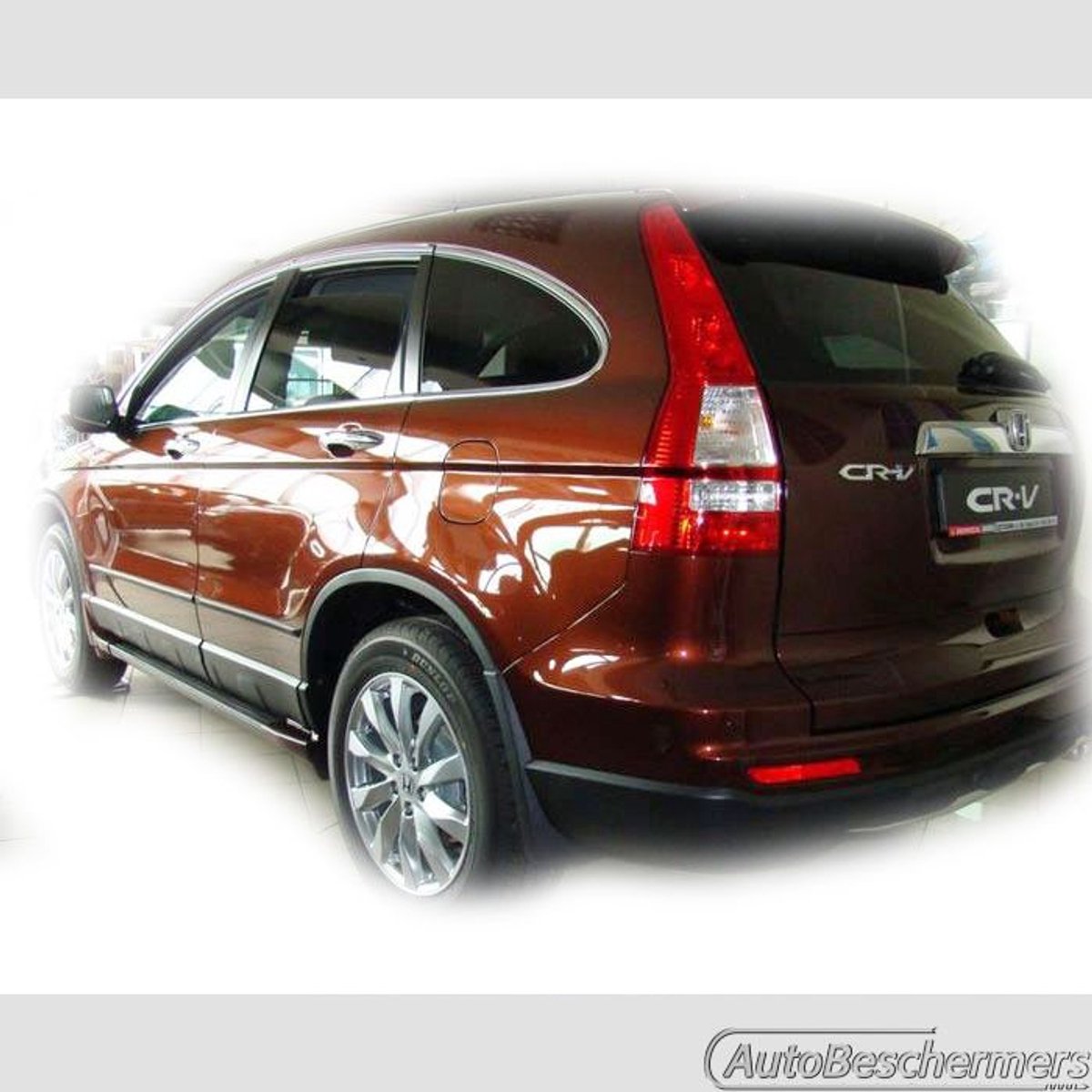 Stootlijsten set zwart voor Honda CRV 01.2010-10.2012. De stootstrips zijn zelfklevend. Set a 4 stuks (#0011)