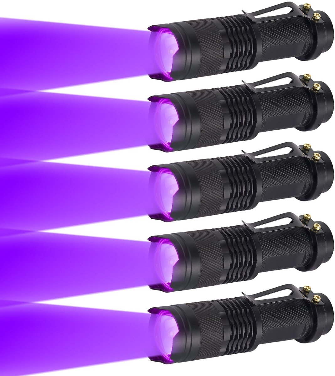 Dailygoods - Mini UV Zaklamp met 3 Modi, Ideaal voor Dierenurine Detectie en Stofvlekken