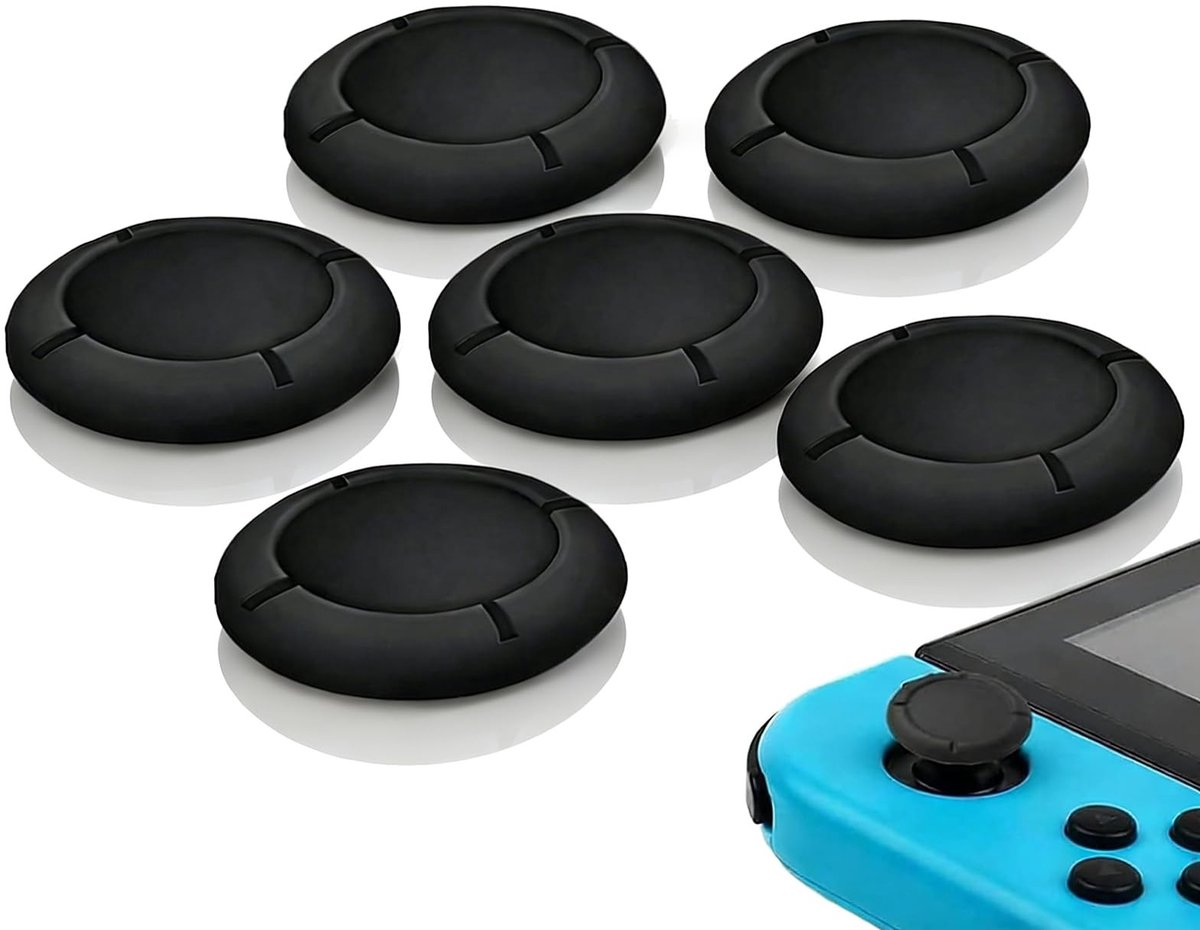 Dailygoods- Joystickhoezen 6 stuks - Vervangende Doppen - Duimcontroller Caps - Analoge Duimstick Grips - Siliconen - Hoogwaardig Materiaal - Duimcaps