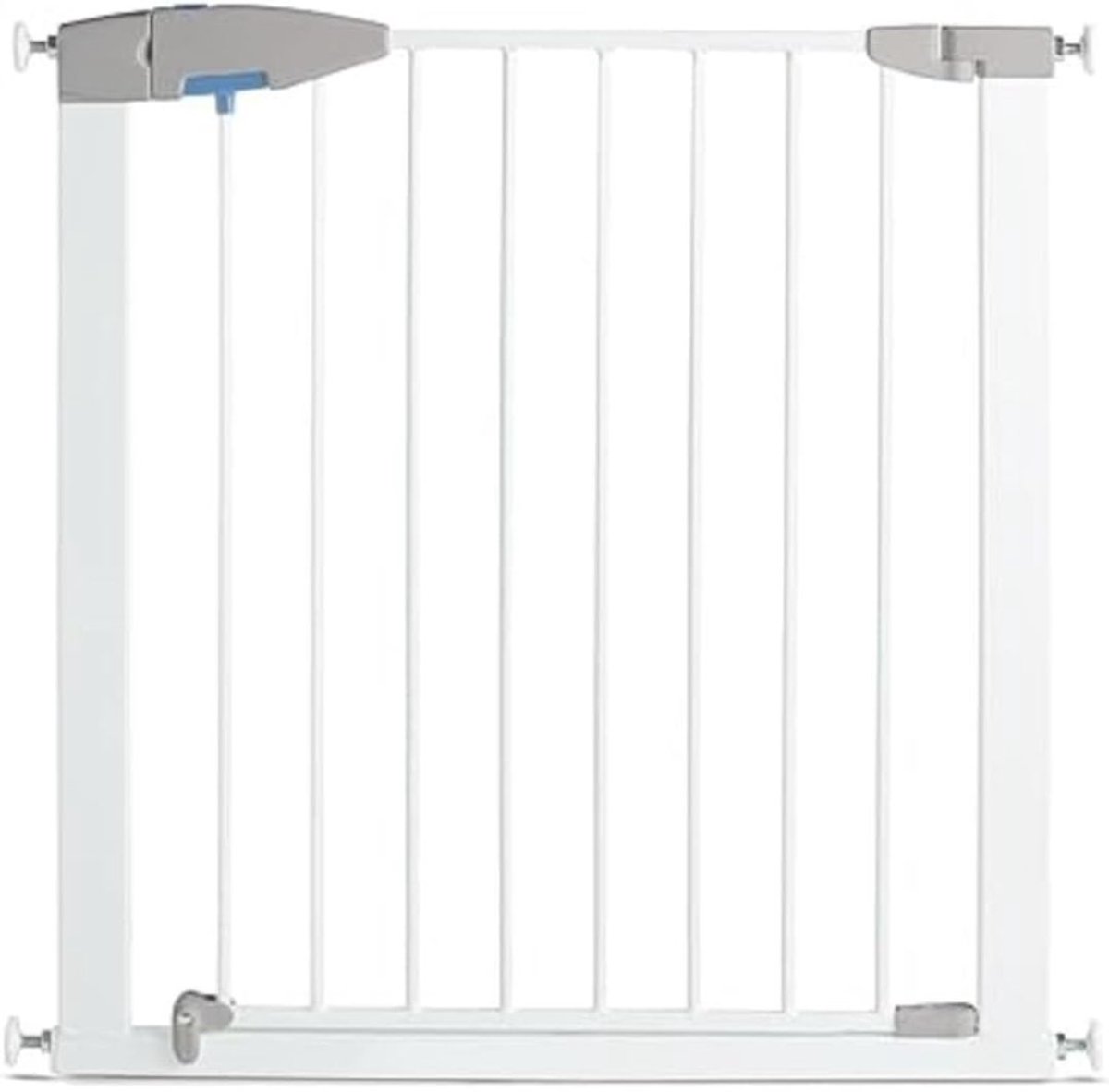JCP® Traphekje Zonder Boren - Intrekbare Veiligheidsbarrière - Veiligheidsdeur voor Trappen - Wit - 74cm x 4cm x 80cm