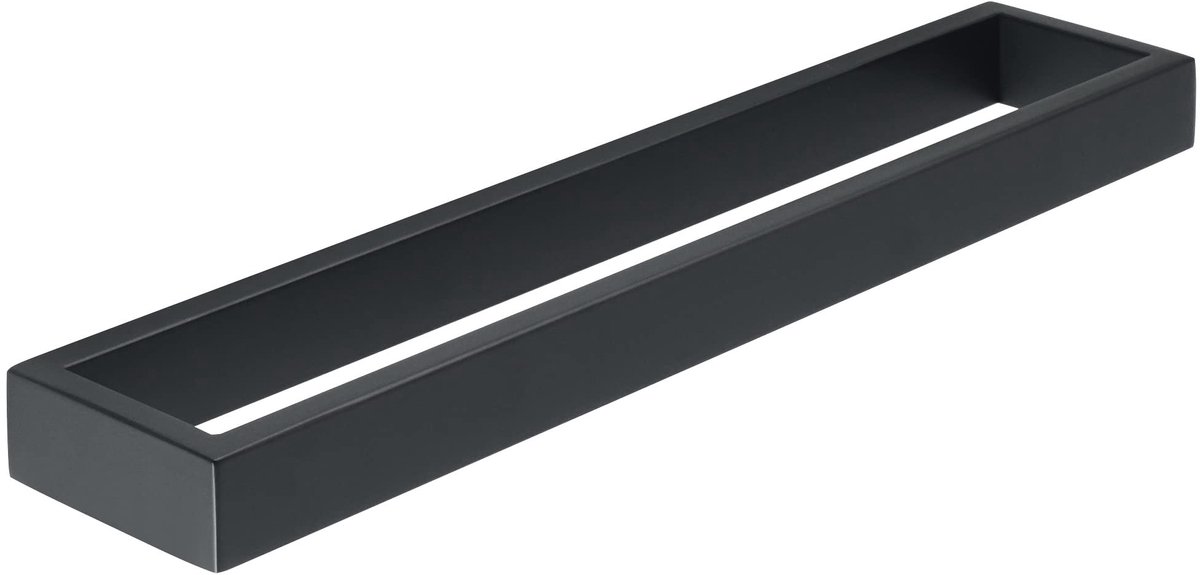 Dailygoods - Wandgemonteerde Handdoekhouder - Zwart SUS304