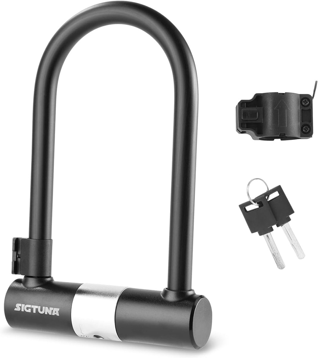 SnelShoppen - Fietsslot U-Lock 18mm Zwart - Zware Kwaliteit Anti-Diefstal Beveiliging - Hoog Beveiligingsniveau - Inclusief Installatie Assembly