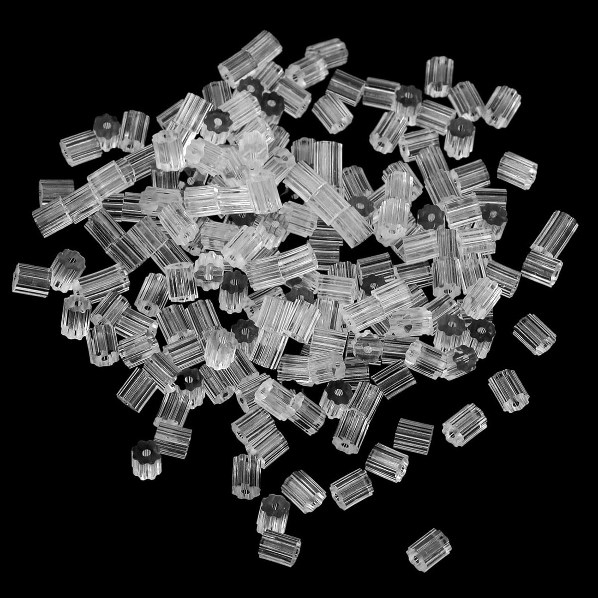 SnelShoppen - 200 stuks Oorstekersluitingen - Hypoallergene Siliconen Oorbelsluitingen - Transparante Oorbelstoppers voor Haakoorbellen - Comfortabel