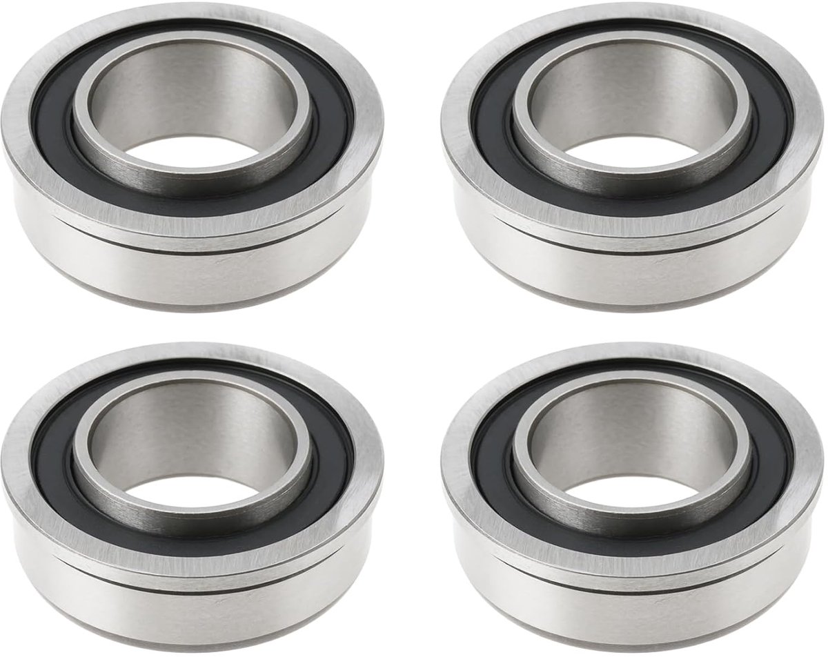 SnelShoppen - 4Pcs Voorwiel Lagers 604845 19x35/38x13mm Geschikt voor Grasmaaier, Duurzaam, Hoogwaardige Kogellagers voor Stille Werking in de Tuin