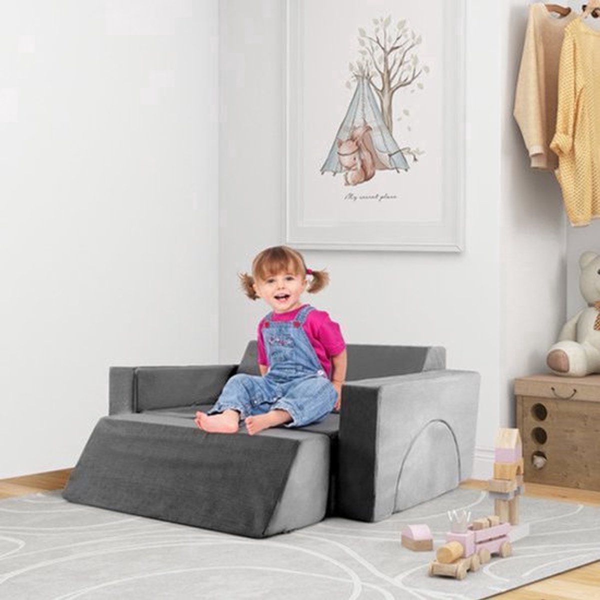 Modulaire Speelbank Kind – Zitzak Kinderen – Kinderbank Speelhoek – Speel Sofa – Zacht Spe
