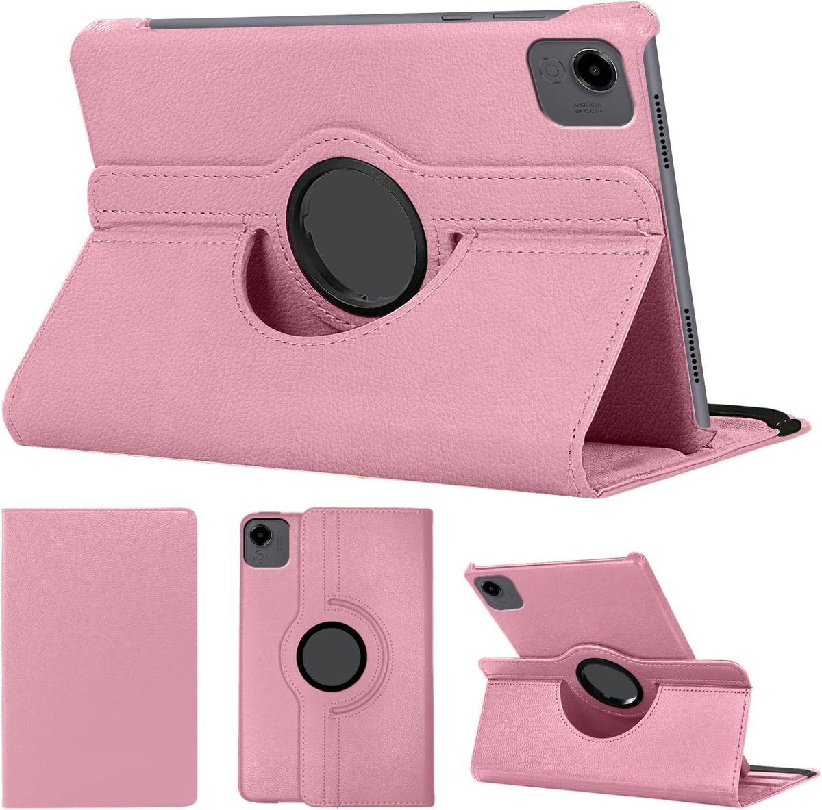 SnelShoppen - 360° Rotating Protective Case voor 11.5 Inch Tablet, Flexibele Stand Functie, PU Leer, Ideaal voor Honor Pad X9A, Meerdere Leesposities