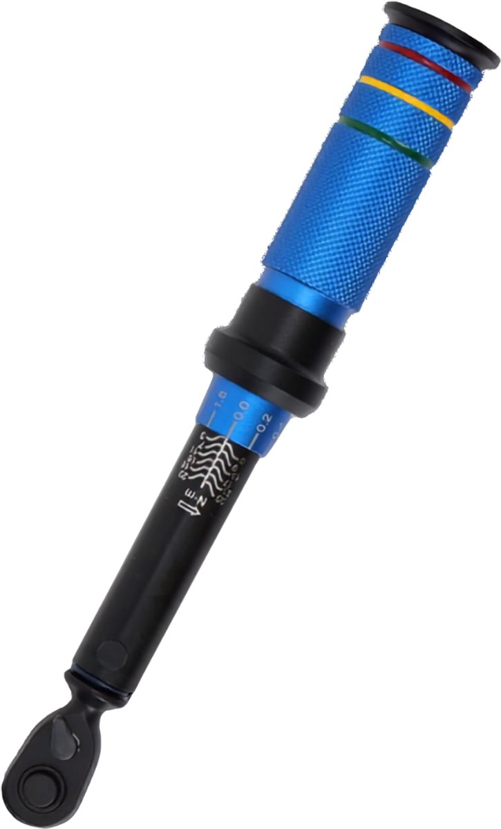 SNJY® Momentsleutel Fiets - Momentsleutel Fietsgereedschap - Moment Sleutel Fiets - 1/4 Inch - 3-25 Nm - 72 Tanden - Blauw