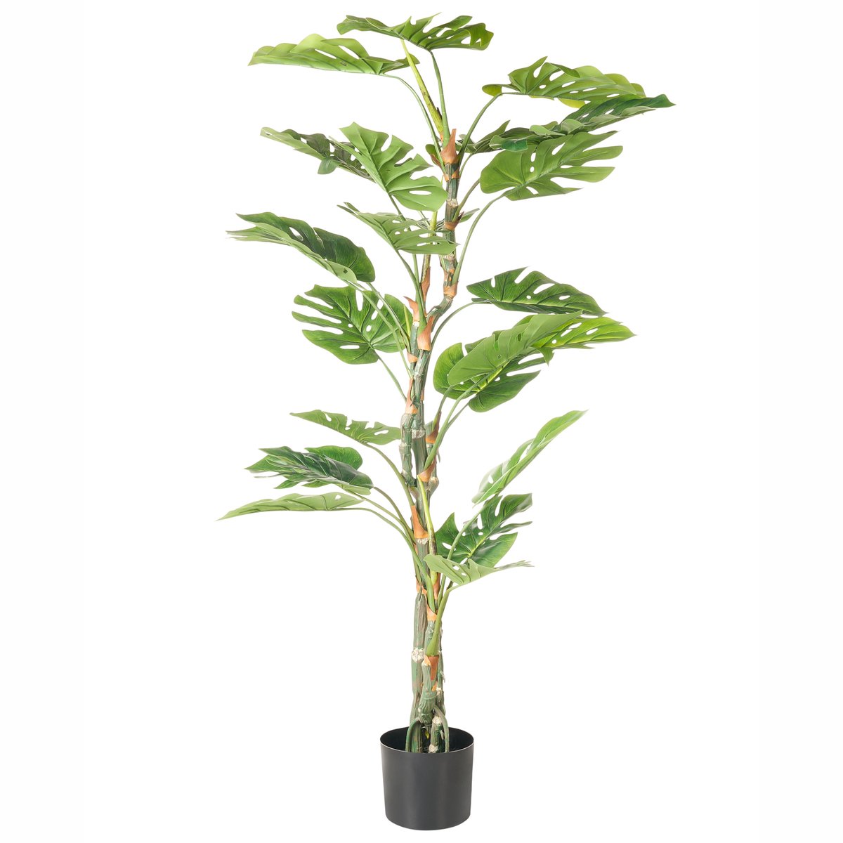 MONSTERA - Kunstplant - Groen - 155 cm - Kunststof