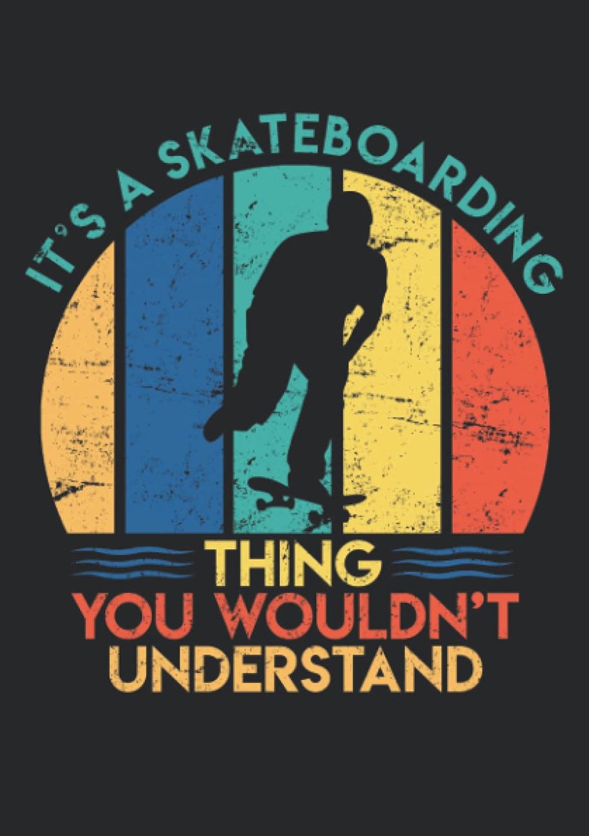 SnelShoppen - Notizbuch A5 Kariert Softcover Skateboarding - 120 Bladzijden - Creatief Notitieboek voor School, Werk, Hobby - Perfect voor Jongeren en