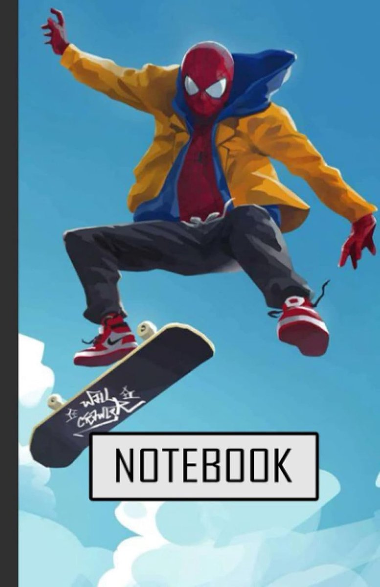SnelShoppen - Skateboard Notitieboek - Lijnnotitieboek voor Jongens, Tieners en Studenten - Perfect voor School, Creatieve Projecten, 120 Pagina's, A5
