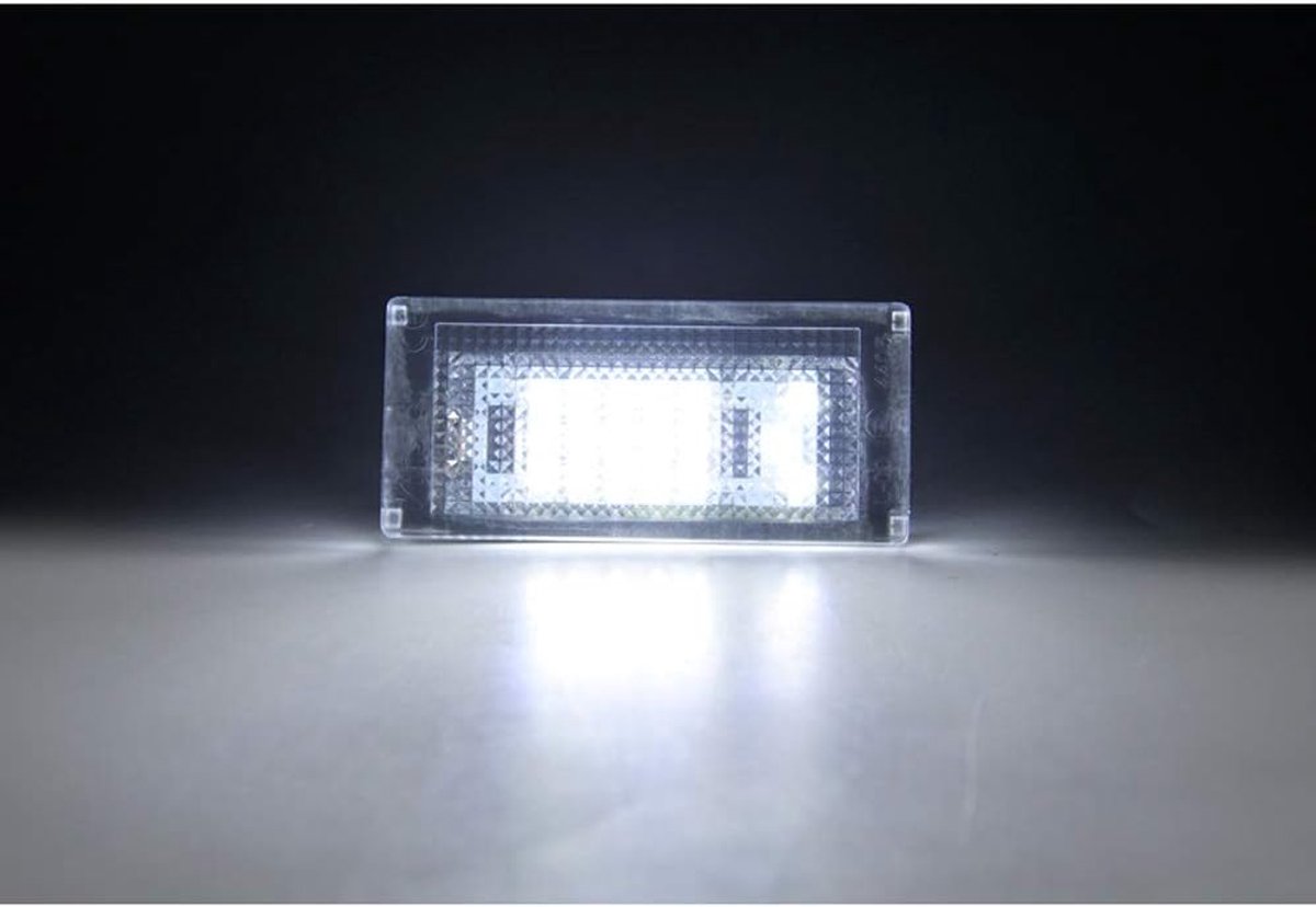 SnelShoppen - Set van LED Nummerplaatverlichting voor Mini One/Cooper/S/Cabrio R50/R52/R53 2001-2006 - Plug & Play, E-gecertificeerd, Lange Levensduur