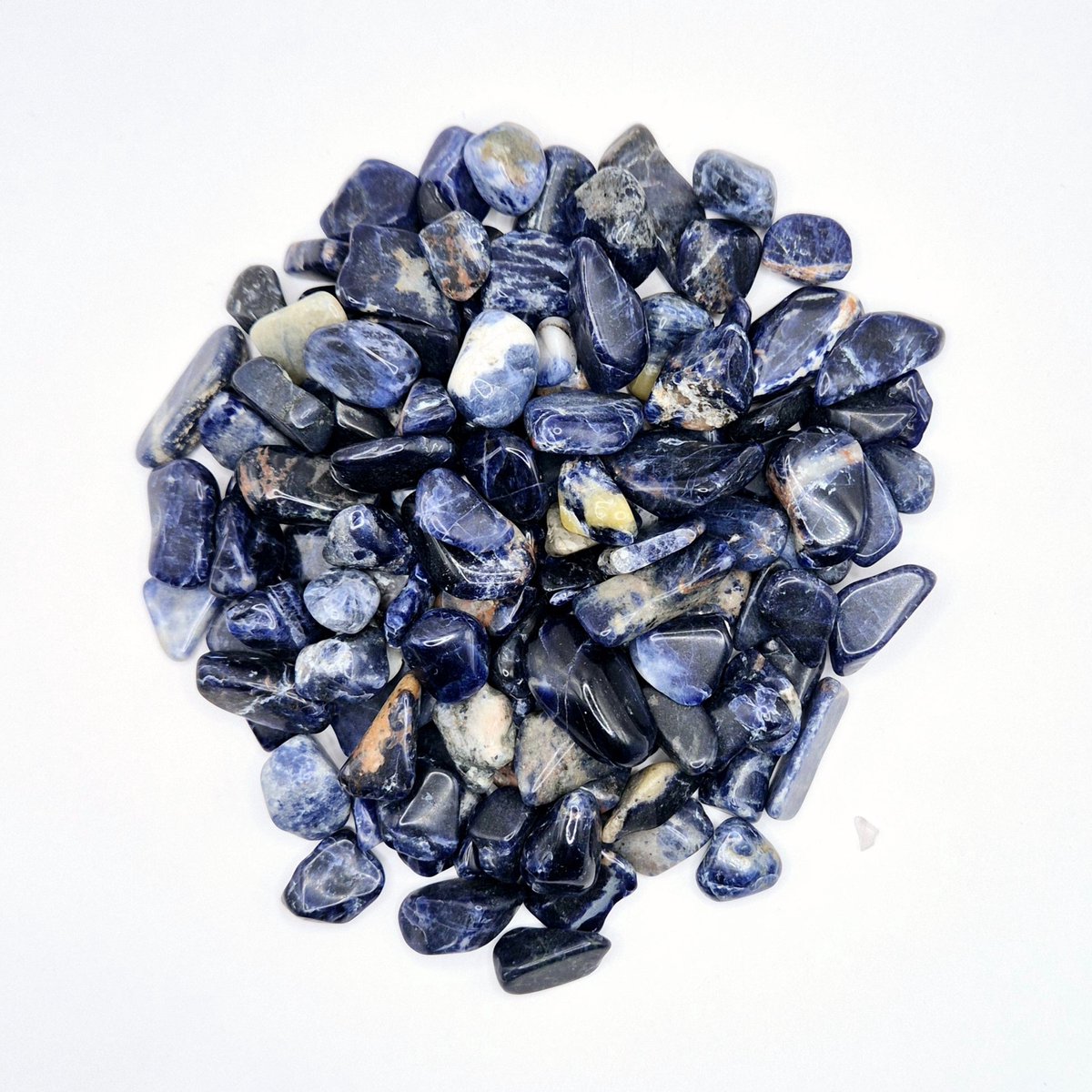Edelsteen Sodaliet Chips Trommelstenen 1-3cm (100 gram) Sodalite