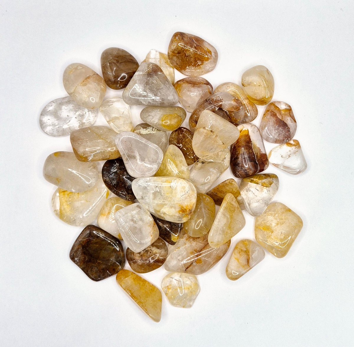 Edelsteen Golden Healer Chips Trommelstenen 2-5cm (100 gram)