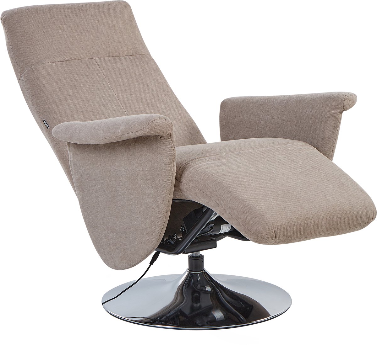 PRIME - Relaxfauteuil - Taupe - Polyester