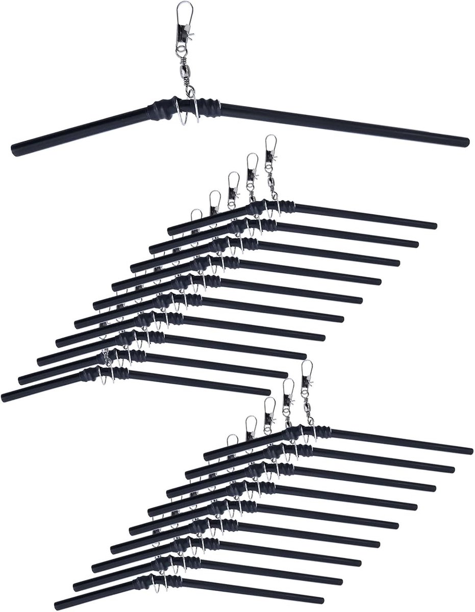 20x PVC Balance Joint voor Pêche - Accessoires voor Spinning en Zeevisserij, Zwart (150mm)