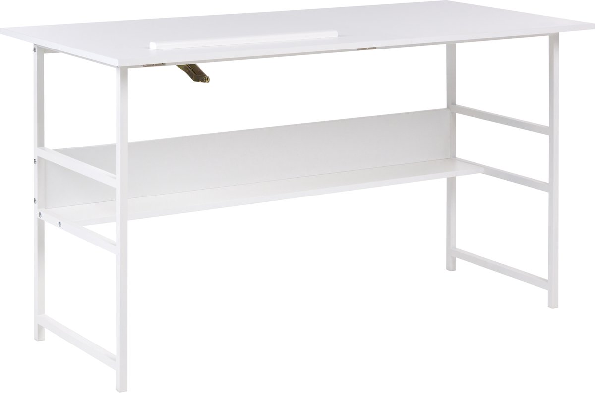 ORAN - Bureau - Wit - 140 x 50 cm - Vezelplaat