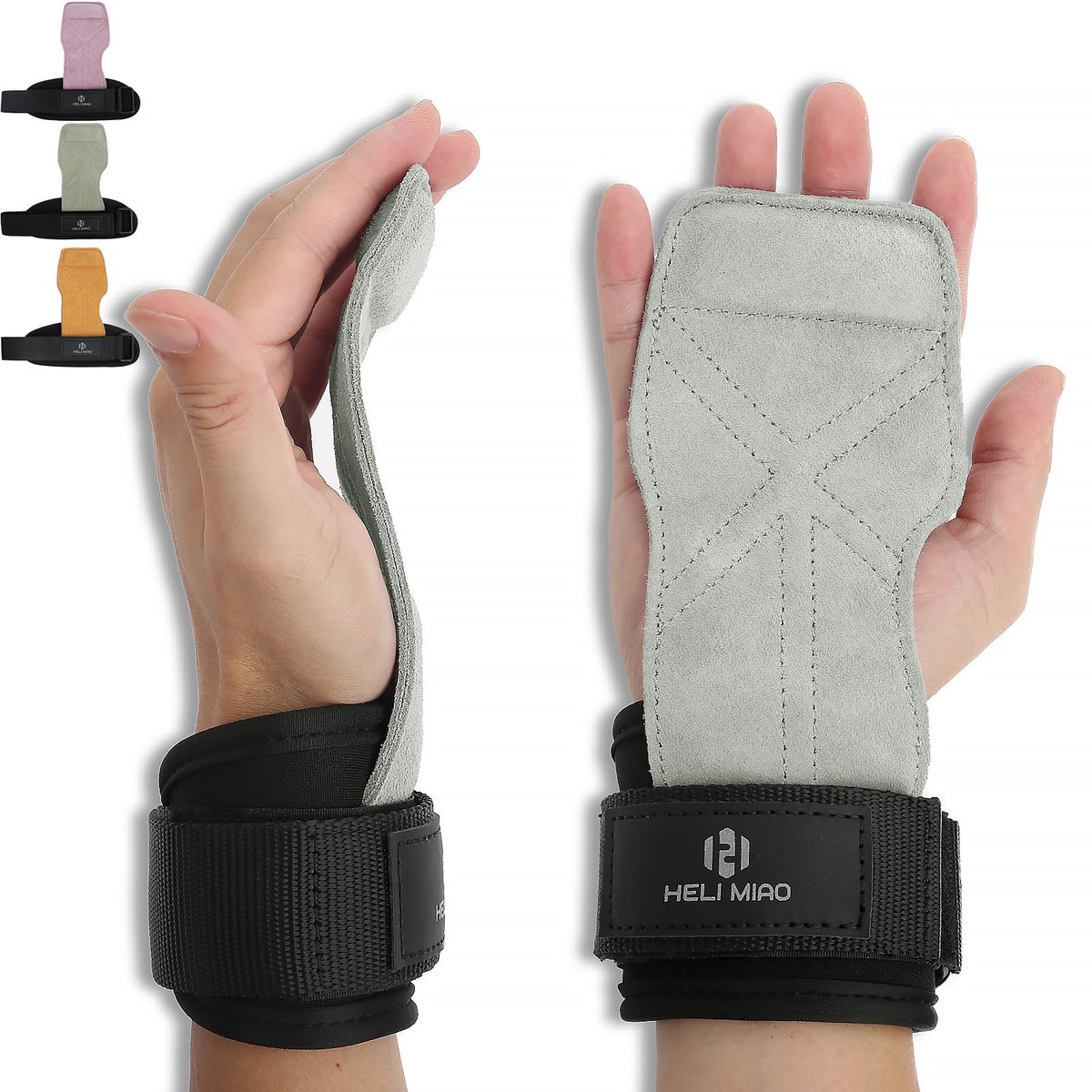 SnelShoppen - Fast Grip Leren Lifting Straps Krachttraining Professionele Snelsluiting voor Bodybuilding, Fitness, Crossfit, Krachttraining, Powerlift