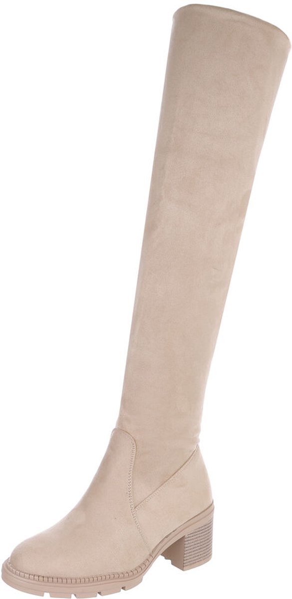 Overknee laars - blokhak - dames Mt:37