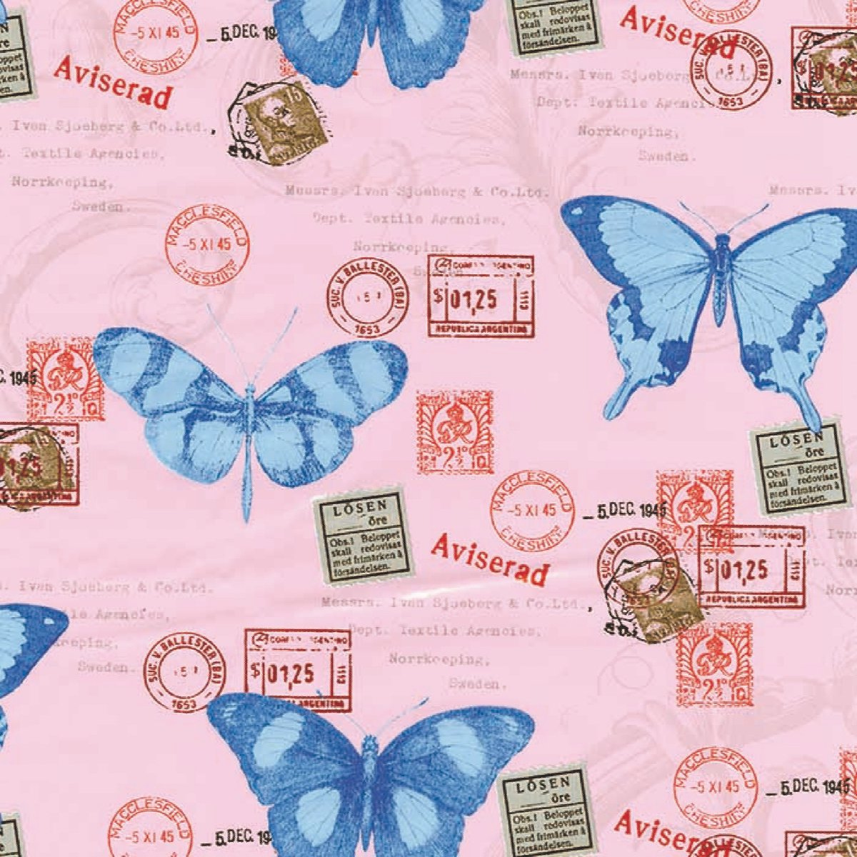Butterflies Zelfklevende Folie Mini rol multi 45cmx2mtr