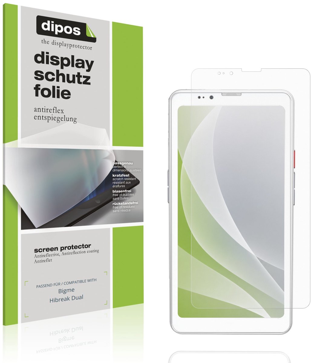 dipos – 4x Matte Beschermfolie geschikt voor Bigme Hibreak Dual | Krasbestendige & antireflecterende Screenprotector Ultra-Thin