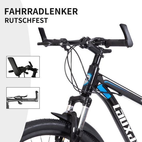 MIVRAY Mountainbike - 26 Inch Hardtail Met 21 Versnellingen - Stalen Frame - Zwart Blauw - Voor Woon Werkverkeer En Licht Terrein — afbeelding 2