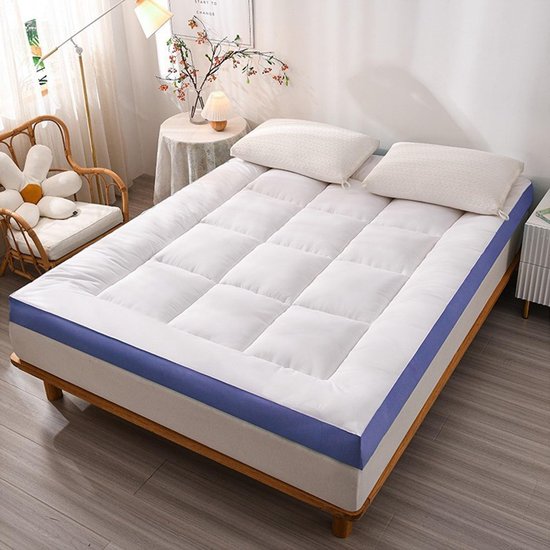 Opvouwbare futonmatras - Extra dik slaapkussen - Comfortabel slapen - Ademend en ondersteunend - 180 x 200 cm — afbeelding 2