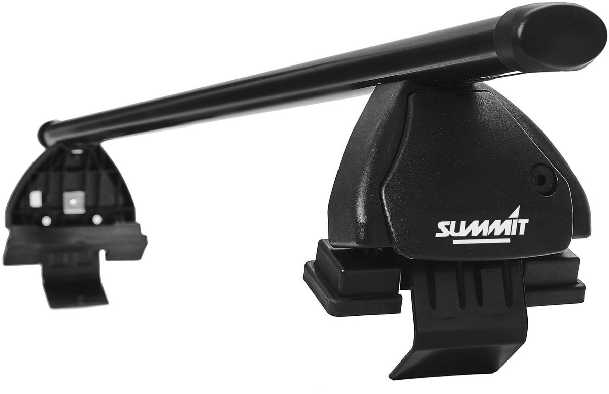 SnelShoppen - Summit Set van 2 Multifunctionele Dakdragers Staal Zwart, Robuuste en Duurzame Dakdragers voor Auto, Ideaal voor Fietsen, Surfplanken en
