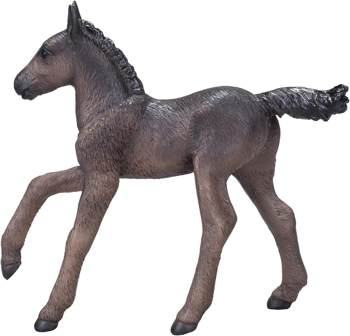 Speelgoed Paard - Dierenfiguur - Educatief Spelen - Gedetailleerd Latex Materiaal - 0.04 Pounds - Zwart Grijs