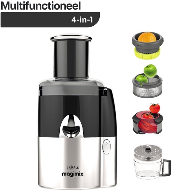 Magimix Juice Expert 4 400W Zwart, Chroom van Magimix — afbeelding 3