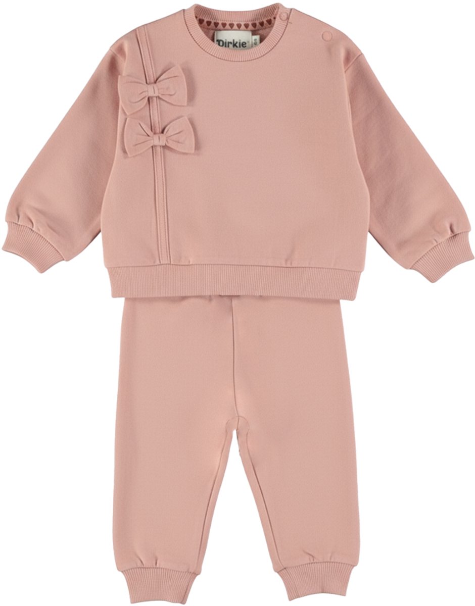 Dirkje Meisjes 2-delige Kledingset - Misty rose
